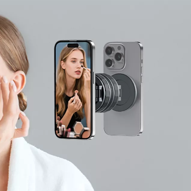 Soporte magnético para teléfono con ventosa ajustable de 360°